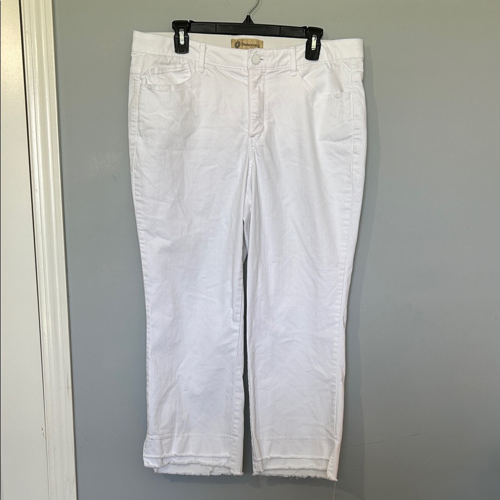 Women’s Democracy White Ankle & Cropped Jeans size 16
